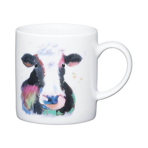 Cow design espresso mug