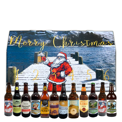 12 Blonde/Golden Beers from Lakeland Ales in Christmas Box