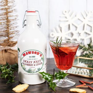 Holly Jolly Cranberry & Ginger Cordial - 500ml Crock