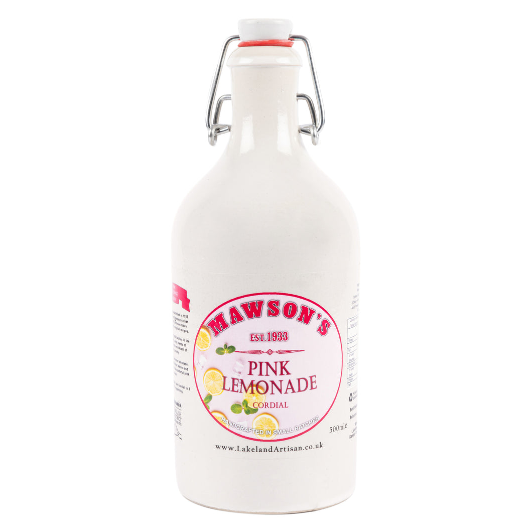 Pink Lemonade Cordial 500ml Stone Crock