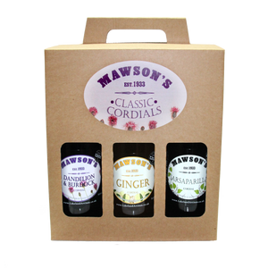 Mawson's Classic Cordials - 6 x 500ml Glass Bottles