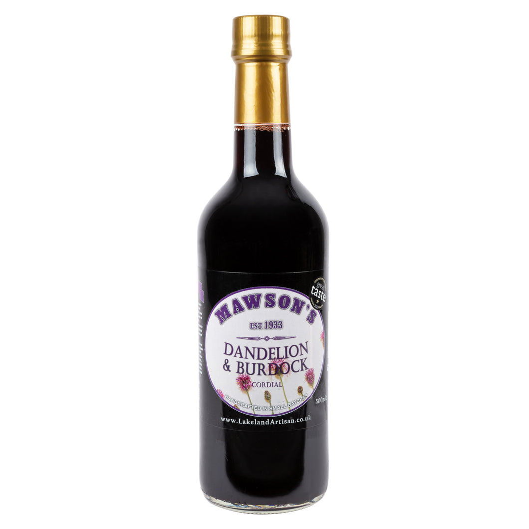 Dandelion & Burdock Cordial - 500ml Glass Bottle