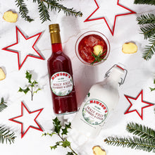 Load image into Gallery viewer, Holly Jolly Cranberry &amp; Ginger Punch Cordial - 500ml Glass Bottle