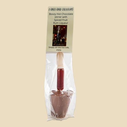 Boozy Spiced Rum Hot Chocolate Stirrer