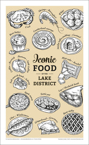 Iconic Foods of the Lake District Tea Towel