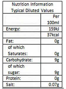 Ginger Cordial - 500ml Glass Bottle