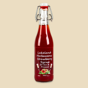 Lakeland Herbaceous Strawberry Fruit Syrup for Gin & Prosecco