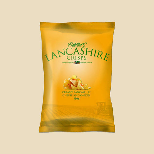 Fiddler's Lancashire Crisps- Creamy Lancashire Cheese And Onion