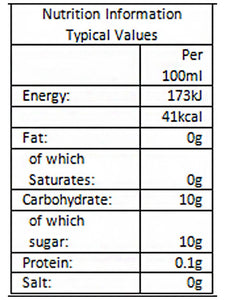 Spiced Fruit Punch Cordial - 500ml Glass Bottle