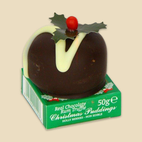 Rum Truffle Christmas Puddings – 50g