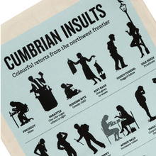 Load image into Gallery viewer, Cumbrian Insults Tea Towel